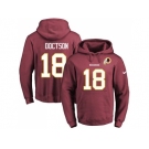 Nike Washington Redskins #18 Josh Doctson Burgundy Red Name & Number Pullover NFL Hoodie