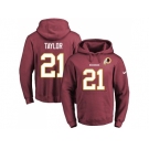 Nike Washington Redskins #21 Sean Taylor Burgundy Red Name & Number Pullover NFL Hoodie