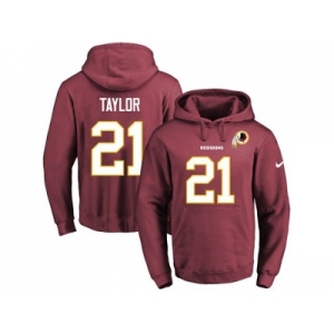 Nike Washington Redskins #21 Sean Taylor Burgundy Red Name & Number Pullover NFL Hoodie