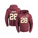 Nike Washington Redskins #28 Darrell Green Burgundy Red Name & Number Pullover NFL Hoodie