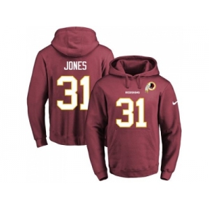 Nike Washington Redskins #31 Matt Jones Burgundy Red Name & Number Pullover NFL Hoodie