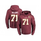 Nike Washington Redskins #71 Trent Williams Burgundy Red Name & Number Pullover NFL Hoodie