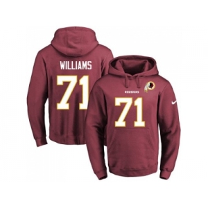 Nike Washington Redskins #71 Trent Williams Burgundy Red Name & Number Pullover NFL Hoodie