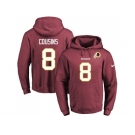 Nike Washington Redskins #8 Kirk Cousins Burgundy Red Name & Number Pullover NFL Hoodie