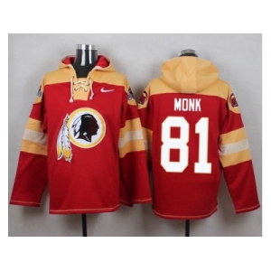 Nike Washington Redskins #81 Art Monk Burgundy Red Player Pullover NFL Hoodie
