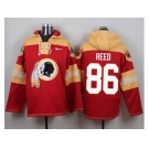 Nike Washington Redskins #86 Jordan Reed Burgundy Red Player Pullover NFL Hoodie