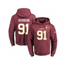 Nike Washington Redskins #91 Ryan Kerrigan Burgundy Red Name & Number Pullover NFL Hoodie