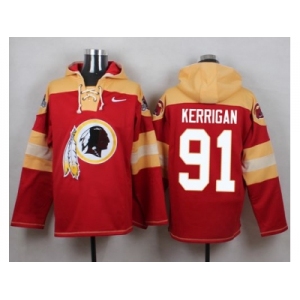 Nike Washington Redskins #91 Ryan Kerrigan Burgundy Red Player Pullover NFL Hoodie