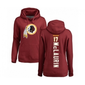 Football Women's Washington Redskins #17 Terry McLaurin Maroon Backer Pullover Hoodie