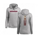 Football Women's Washington Redskins #18 Trey Quinn Ash Backer Pullover Hoodie