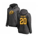 Football Women's Washington Redskins #20 Landon Collins Ash One Color Pullover Hoodie