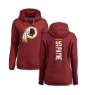 NFL Women's Nike Washington Redskins #95 Da'Ron Payne Maroon Backer Pullover Hoodie