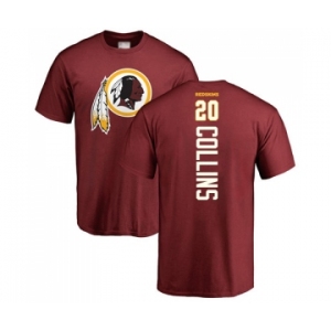 Football Washington Redskins #20 Landon Collins Maroon Backer T-Shirt