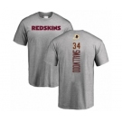 Football Washington Redskins #34 Wendell Smallwood Ash Backer T-Shirt