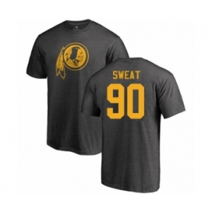 Football Washington Redskins #90 Montez Sweat Ash One Color T-Shirt