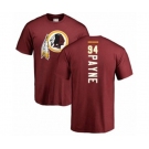 Football Washington Redskins #94 Da'Ron Payne Maroon Backer T-Shirt