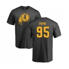 NFL Nike Washington Redskins #95 Da'Ron Payne Ash One Color T-Shirt