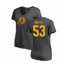 Football Women's Washington Redskins #53 Jon Bostic Ash One Color T-Shirt