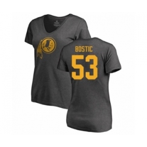 Football Women's Washington Redskins #53 Jon Bostic Ash One Color T-Shirt