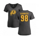 NFL Women's Nike Washington Redskins #98 Matt Ioannidis Ash One Color T-Shirt