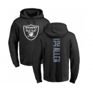 Football Oakland Raiders #32 Marcus Allen Black Backer Pullover Hoodie