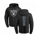 Football Oakland Raiders #84 Antonio Brown Black Backer Pullover Hoodie