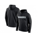 Men Oakland Raiders Nike Black Circuit Wordmark Essential Performance Pullover Hoodie