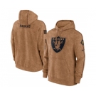 Men's Las Vegas Raiders 2023 Brown Salute to Service Pullover Hoodie