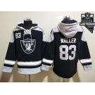 Men's Las Vegas Raiders #83 Darren Waller NEW Black 2020 Inaugural Season Pocket Stitched NFL Pullover Hoodie