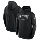 Men's Las Vegas Raiders Black 2022 Crucial Catch Therma Performance Pullover Hoodie