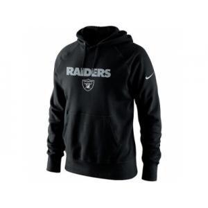 Men's Oakland Raiders Nike Black Lockup Pullover Hoodie