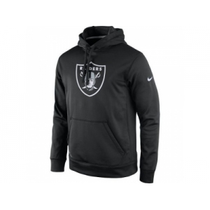 Men's Oakland Raiders Nike Black Practice Performance Pullover Hoodie