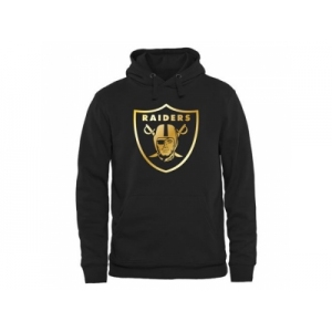 Men's Oakland Raiders Pro Line Black Gold Collection Pullover Hoodie