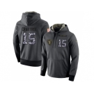 NFL Men's Nike Oakland Raiders #15 Michael Crabtree Stitched Black Anthracite Salute to Service Player Performance Hoodie