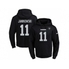 Nike Oakland Raiders #11 Sebastian Janikowski Black Name & Number Pullover NFL Hoodie