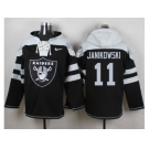 Nike Oakland Raiders #11 Sebastian Janikowski Black Player Pullover Hoodie