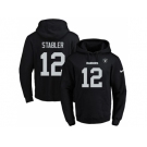 Nike Oakland Raiders #12 Kenny Stabler Black Name & Number Pullover NFL Hoodie