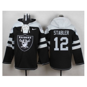 Nike Oakland Raiders #12 Kenny Stabler Black Player Pullover Hoodie