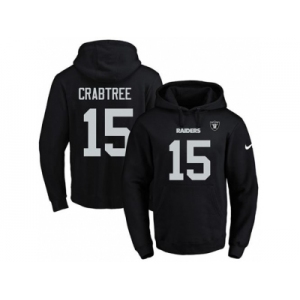 Nike Oakland Raiders #15 Michael Crabtree Black Name & Number Pullover NFL Hoodie