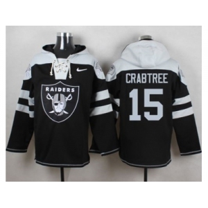 Nike Oakland Raiders #15 Michael Crabtree Black Player Pullover Hoodie