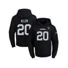 Nike Oakland Raiders #20 Nate Allen Black Name & Number Pullover NFL Hoodie