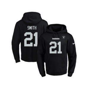 Nike Oakland Raiders #21 Sean Smith Black Name & Number Pullover NFL Hoodie