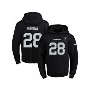 Nike Oakland Raiders #28 Latavius Murray Black Name & Number Pullover NFL Hoodie