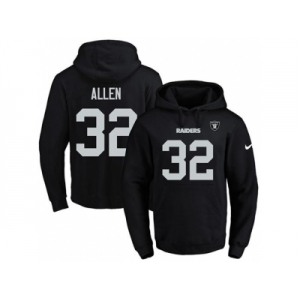 Nike Oakland Raiders #32 Marcus Allen Black Name & Number Pullover NFL Hoodie