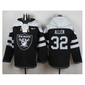 Nike Oakland Raiders #32 Marcus Allen Black Player Pullover Hoodie