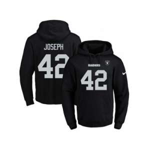 Nike Oakland Raiders #42 Karl Joseph Black Name & Number Pullover NFL Hoodie