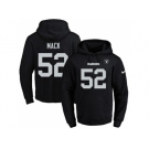 Nike Oakland Raiders #52 Khalil Mack Black Name & Number Pullover NFL Hoodie