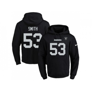 Nike Oakland Raiders #53 Malcolm Smith Black Name & Number Pullover NFL Hoodie