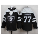 Nike Oakland Raiders #77 Austin Howard Black Player Pullover NFL Hoodie