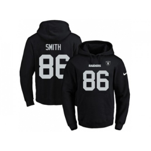 Nike Oakland Raiders #86 Lee Smith Black Name & Number Pullover NFL Hoodie